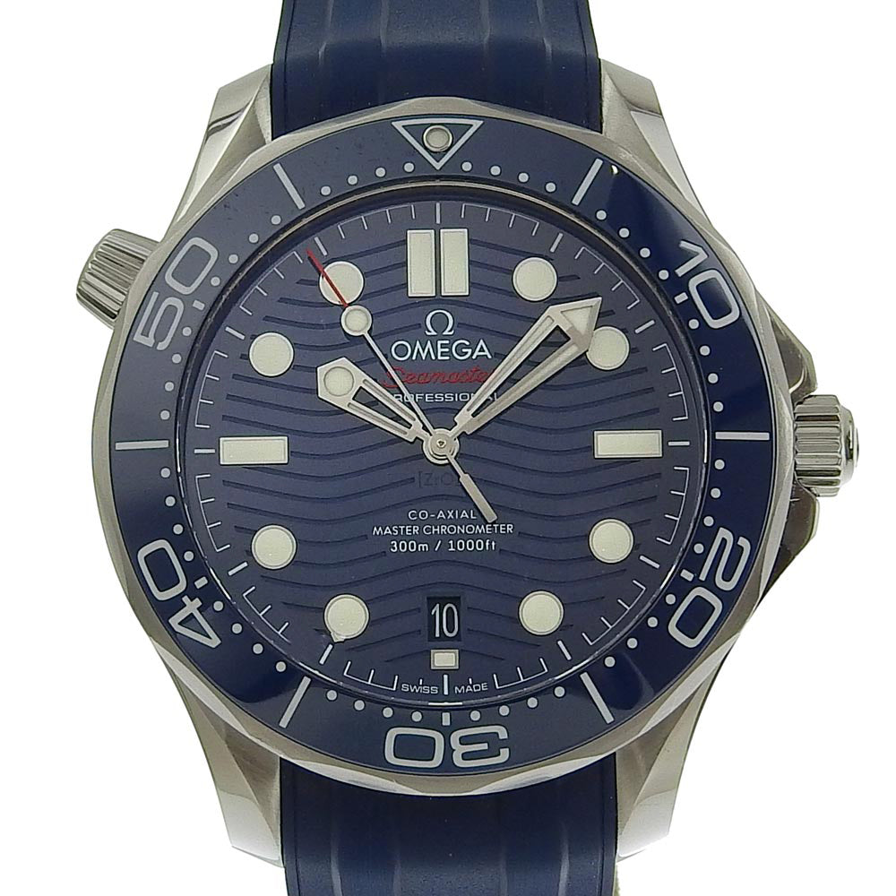 Omega Seamaster - Men’s Automatic Co-Axial 8800 Master Chronometer Watch in Blue, Made in Swiss, Stainless Steel and Rubber [Pre-owned] 210.32.42.20.03.001