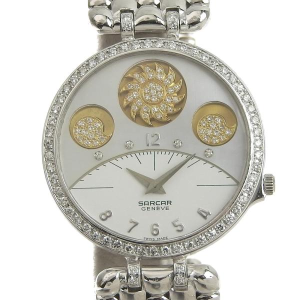 Other  SARCAR Galaxy 52239 421 Men's Quartz Watch in K18 White Gold - Bezel Diamond and Dial Diamond 52239 421 in Excellent condition