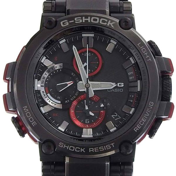 Other  Casio Men's G-Shock MTG Radio Solar Wristwatch in Red, with Stainless Steel, Synthetic Resin and Rubber MTG B1000 B 1A4JF in Excellent condition