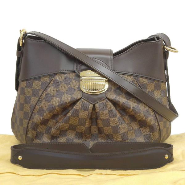 Louis Vuitton Damier Ebene Sistina MM Canvas Shoulder Bag N41541  in Excellent condition