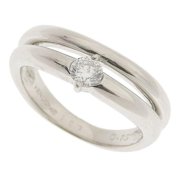 [LuxUness]  VENDOME AOYAMA Pt900 0.15ct Diamond Ring (Size 7.5) in Platinum for Women - Used in Excellent condition