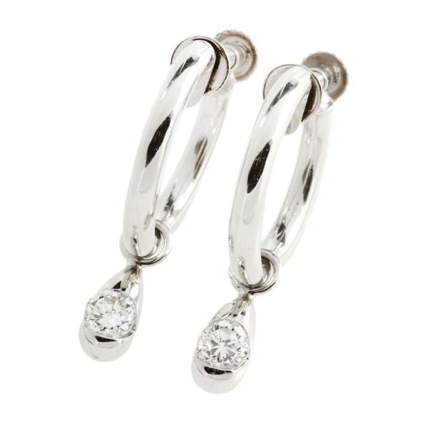 No Brand Ladies' Earrings - 0.11ct Diamond each in PT900 Platinum