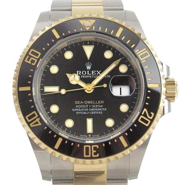 Rolex Sports-line Sea-Dweller Men's Automatic Watch, Silver, Stainless Steel/18K Yellow Gold Material, Pre-owned 126603.0