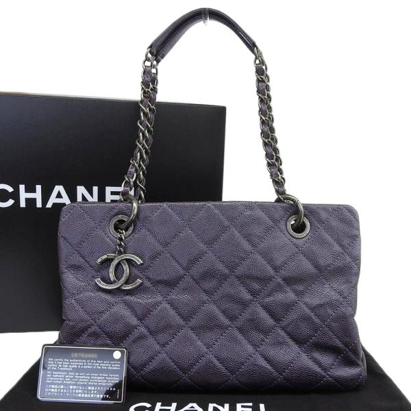 CC Quilted Caviar Chain Tote Bag 16/A67413 Y07811