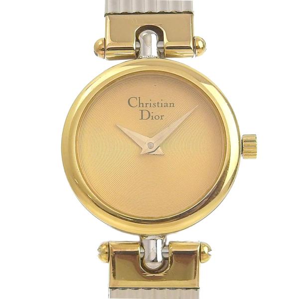 Christian Dior Antique Round Watch, 3025 SS/GP, Silver 3025.0