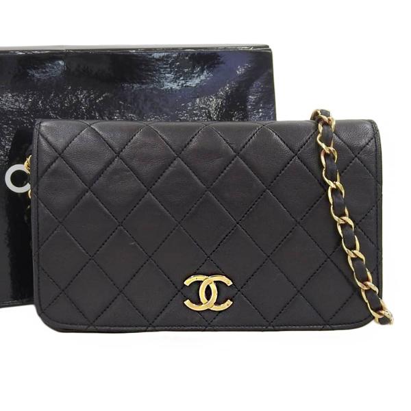 Chanel CC Quilted Leather Full Flap Bag Leather Shoulder Bag A03571 in Good condition