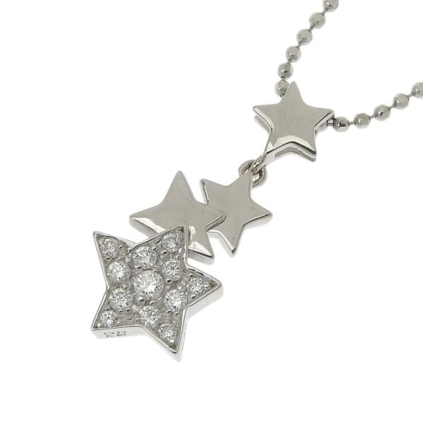 18k Gold Diamond Star Pendant Necklace