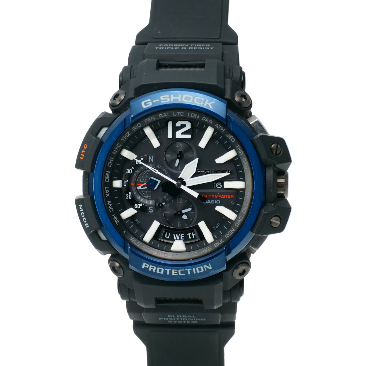 CASIO G-SHOCK GPW-2000 Men's Wristwatch in Black Resin/Stainless Steel GPW-2000