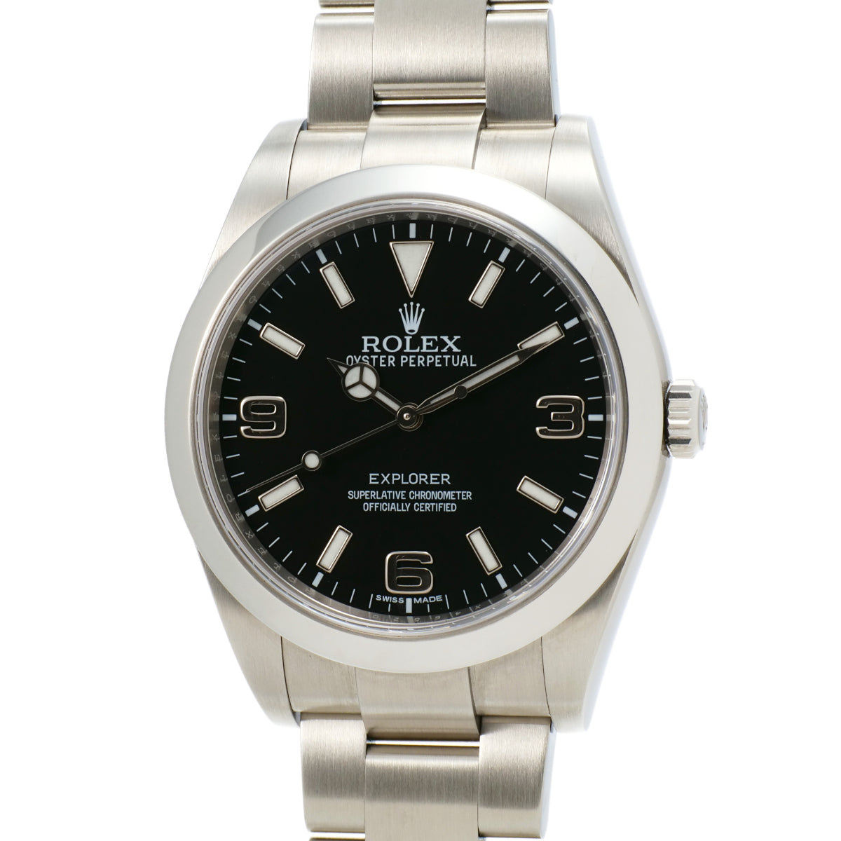 Rolex Explorer 1 Men's Watch 214270, Stainless Steel, Black Dial, Automatic 214270.0