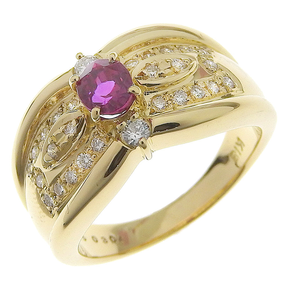 18K Ruby Diamond Ring