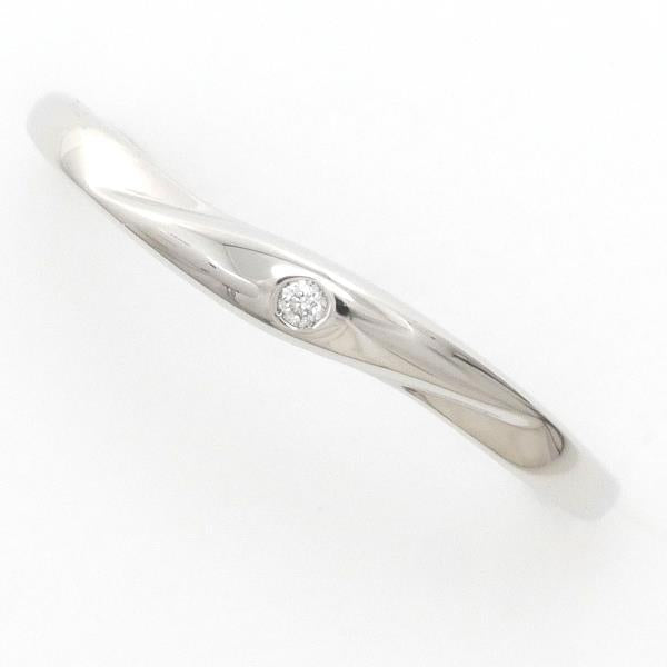 Canal 4°C Ladies Platinum PT900 Single-Diamond Ring, Size 12, Silver
