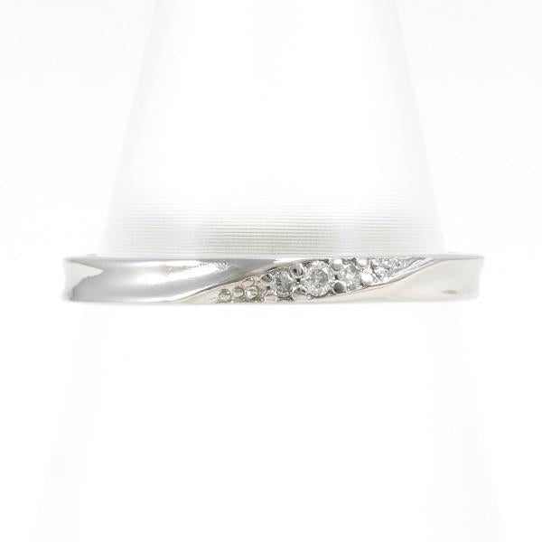 Estelle PT900 Diamond Ring, Size 8.5, Total Weight Approx. 2.2g, Silver feature for Women - Used