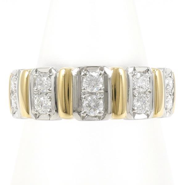 Ambroise Ladies' Platinum PT900/K18 Yellow Gold Ring, Size 12.5, 0.50ct Diamond, Pre-owned