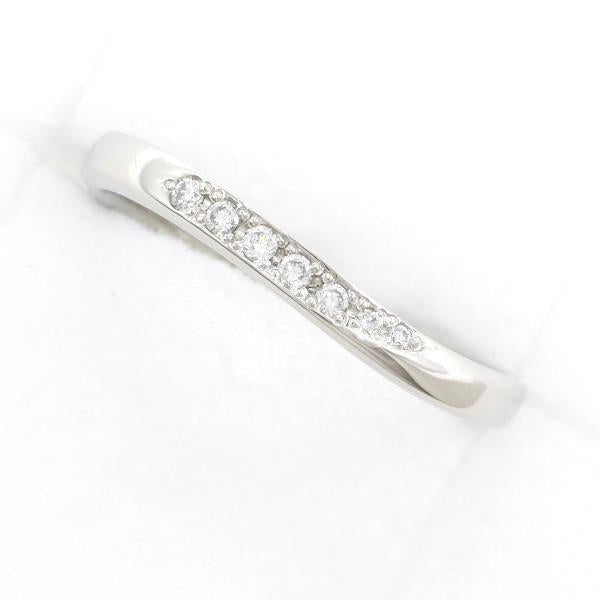 The Kiss PT950 Platinum Ring with 0.06ct Diamond for Women, Size 10, Total Weight Approx. 3.0g