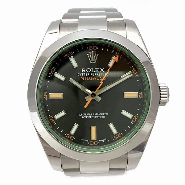 Rolex Milgauss Automatic Men's Watch 116400GV, Black with Stainless Steel Strap 116400GV