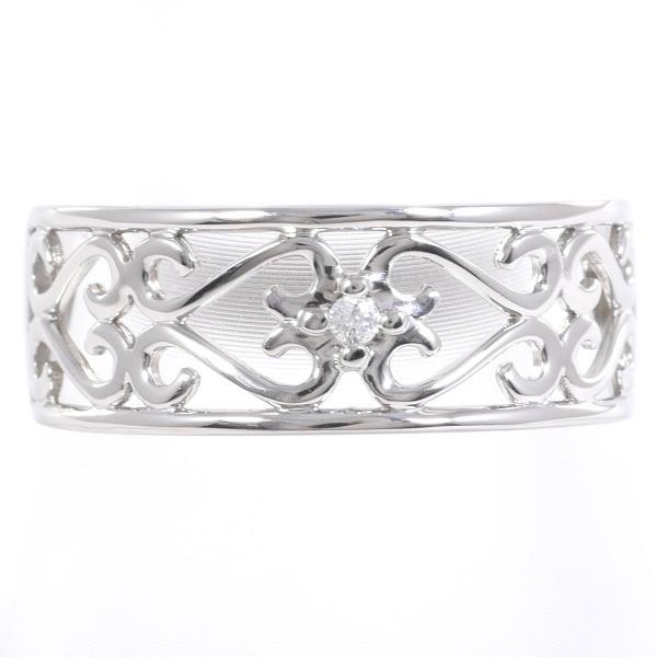 Estelle Ladies' Diamond Ring, Size 11.5, created from K10 White Gold