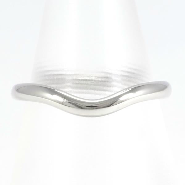 Tiffany & Co Platinum Curved Band Metal Ring in Excellent condition