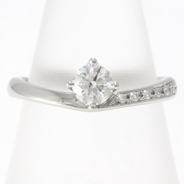 Kollanie Platinum PT950 Women's Diamond Ring, 0.308ct VVS1 & 0.03ct Diamond, Size 7, Total Weight Approx. 3.5g