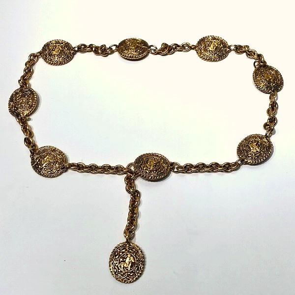 CC Camellia Medallion Chain Necklace