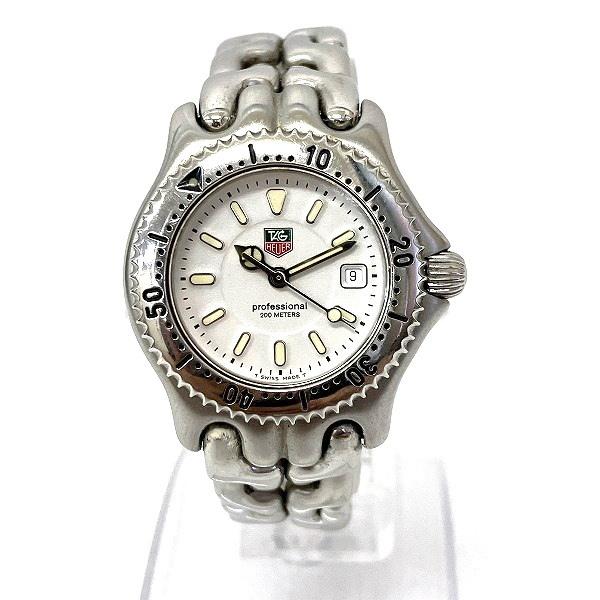 TAG HEUER SEL DATE WG1312-2 Quartz Women's Watch in White Stainless Steel - Preloved WG1312-2
