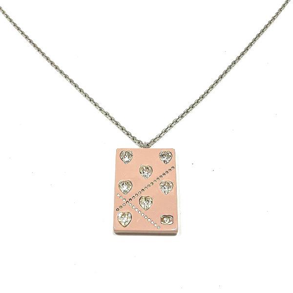 CC Plate Heart Charm Necklace